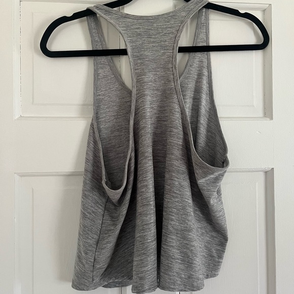 Gray Racerback Tank Top - Picture 3 of 4